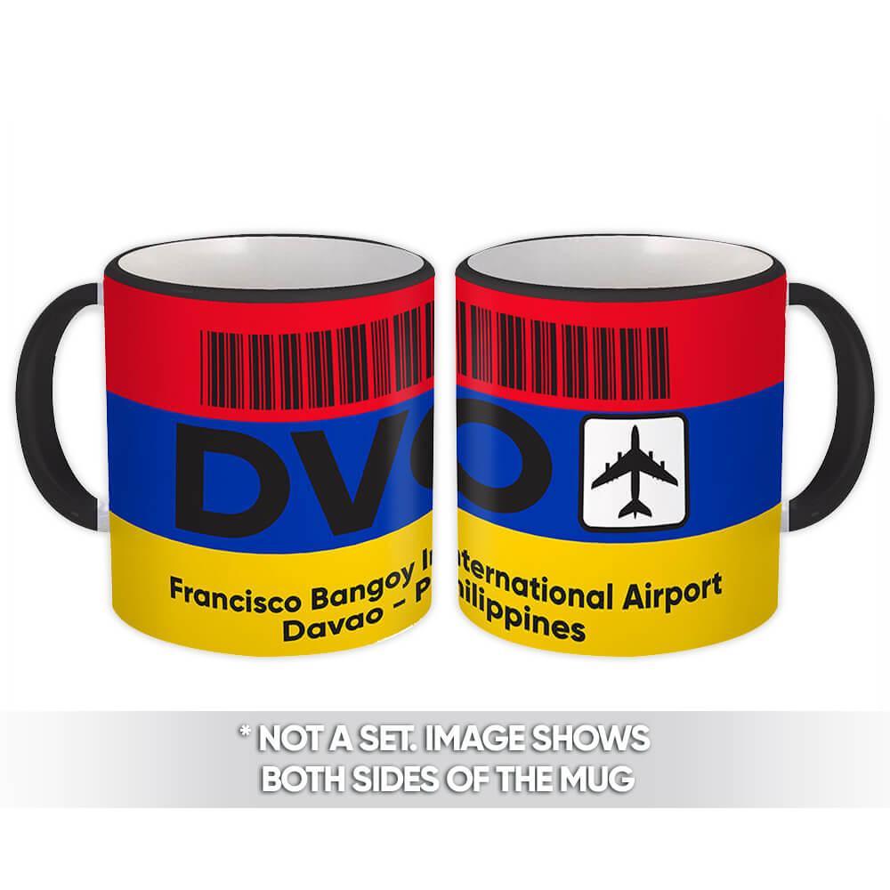 Philippines Bangoy Airport Davao DVO Gift Mug Travel Airline Pilot