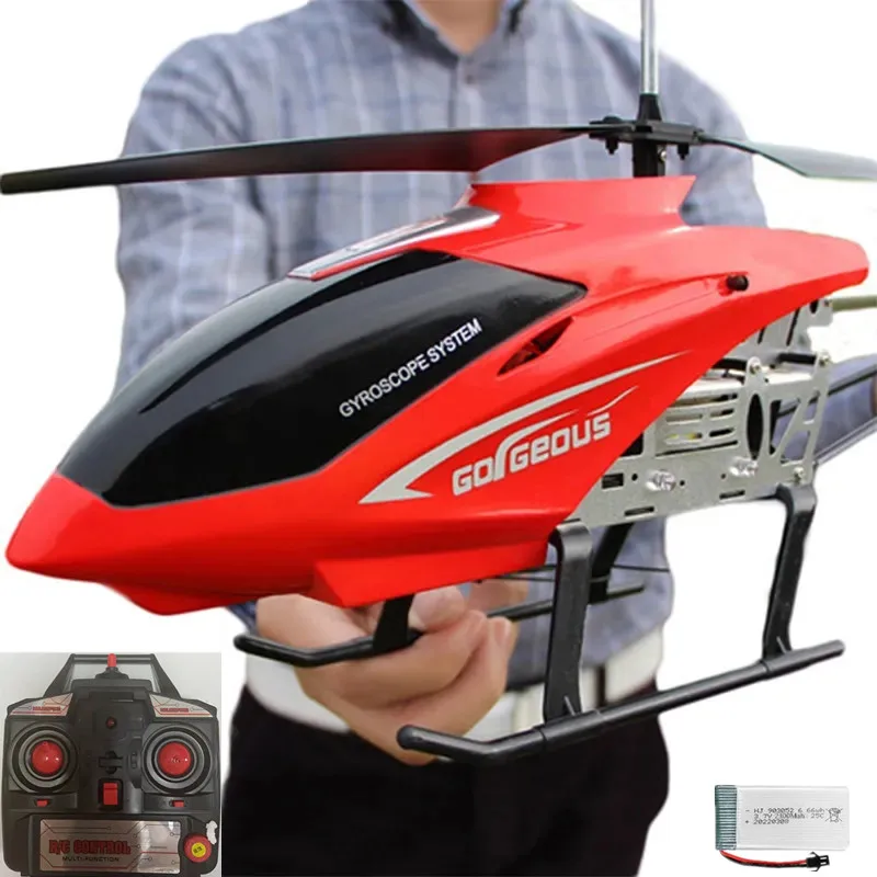 3.5CH 80cm Large Helicopter With Remote Control Extra Durable Big Plane ... - $59.40