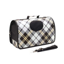 Anywags Pet Carrier Medium Linear Gray Pattern Shoulder Sling Bags for S... - $67.90