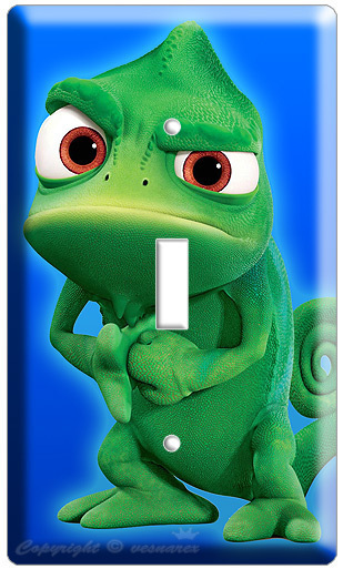 PASCAL RAPUNZEL TANGLED MOVIE SINGLE LIGHT SWITCH PLATE