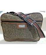 Vintage Official American Tourister Carry on Bag Luggage Brown Tweed Kni... - $17.25