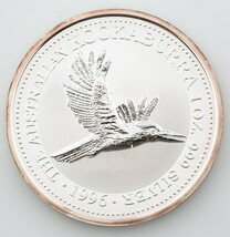 1996 Australian Kookaburra 1 oz. 999 Silver BU Coin Queen Elizabeth II - $82.47