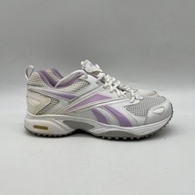 Reebok Womens White Purple Lace Up Low Top Round Toe Running Shoes Size 8.5 - £23.45 GBP