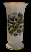 Kleiber Regnitzlosau Vase w/Goldtrim Die Mosel von Trier bis Koblenz - £13.62 GBP