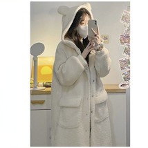 MINGLIUSILI Kawaii  ry Lamb Fleece Hoodie for Women Korean Fashion Cute Casual L - £79.78 GBP