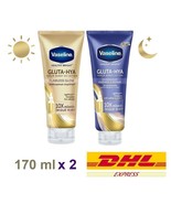 Set Vaseline Healthy Bright Gluta-Hya Day UV Lotion &amp; Overnight Radiance... - £26.54 GBP