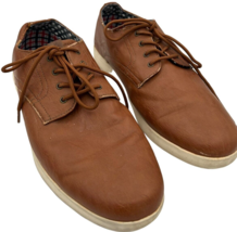 Ben Sherman Presley Oxford Leather Sneakers Men&#39;s size 11.5 Tan - defects - $36.02 CAD
