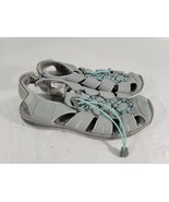 Size 9 Khombu Women&#39;s Ashley Active Sandal Gray Teal Light Weight - $22.99