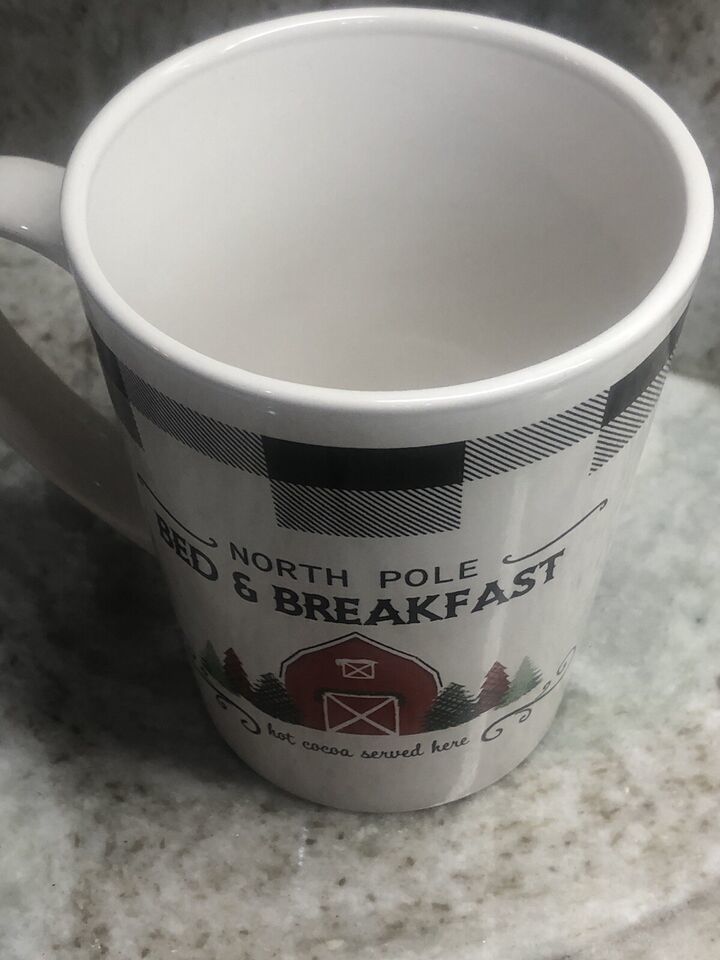 Ship N 24 Hours: New-Christmas Mug: “NorthPole Bed & Breakfast”.