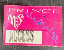 Prince Lovesexy Tour Backstage Pass 1988 Authentic Chicago Vintage Acces... - $24.74