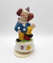 Vintage Porcelain Clown Wind Up Music Box - &quot;Send in the clowns.&quot; - £31.46 GBP