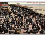 Rolling Chair Parade on Boardwalk Atlantic CIty New Jersey NJ DB Postcar... - $4.90