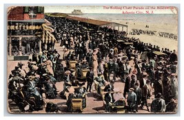 Rolling Chair Parade on Boardwalk Atlantic CIty New Jersey NJ DB Postcard W11 - £3.91 GBP