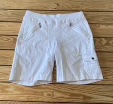 jamie sadock Women’s Zip Pocket Shorts Size 6 White DJ  - £17.82 GBP