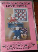 Pattern &quot;Love Ewes&quot; Country Sheep and Mini Quilt - £4.48 GBP