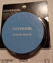 NEW CoverGirl Clean Matte Pressed Powder Oil Control #525 Buff Beige  - £6.86 GBP