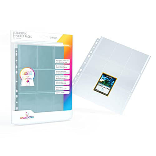 Gamegenic Ultrasonic 9-Pocket Pages 10pcs - Toploading - $20.20