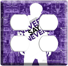 Justin Bieber Never Say Purple 4HOL Outlet Covrer Plate - £8.01 GBP