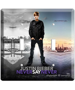 JUSTIN BIEBER NEVER SAY POSTER DOUBLE LIGHT SWITCH COVR - $19.19 CAD