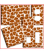 GIRAFFE PRINT KIDS CHILD ROOM DECOR LICHT SWITCH OUTLET - $168.42 MXN