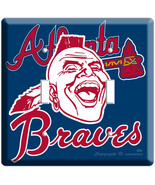 ATLANTA BRAVES MLB BASEBALL DOUBLE LIGHT SWITCH PLATE - £10.59 GBP