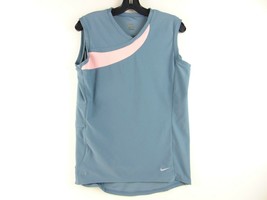 Nike Fit Dry Gray Athletic Top Womens L - $19.79