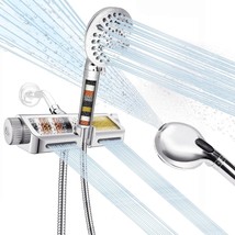 Filtered Shower Head with Handheld Combo - Dual 2-in-1 Spa System with, ... - $48.99