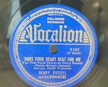 Henry Russell &amp; His Romancers ‎– When I Climb Down From My Saddle Vocali... - $19.75