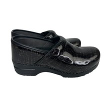 Womens Dansko Black Check Leather Comfort Clogs Shoes Size EUR 39 US 8.5... - £34.94 GBP