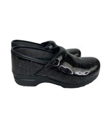 Womens Dansko Black Check Leather Comfort Clogs Shoes Size EUR 39 US 8.5... - £34.82 GBP