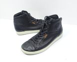 Ecco Soft 7 Womens Size 37 US 6 Black Leather Mid High Top Shoes - $18.00