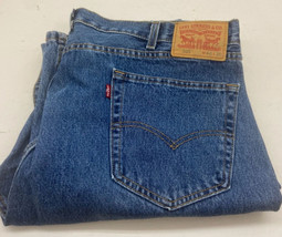 Levi&#39;s 505 Blue Jeans Mens 44 30 Regular Fit Denim Straight Leg - £26.86 GBP