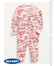 Old Navy Christmas Pajamas PJs Newborn NB Baby NEW One Piece  - £14.59 GBP