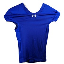 Royal Blue Football Practice Jersey Sz Large Game Under Armour L Blank N... - $659.71 MXN