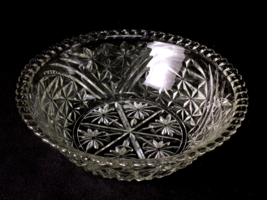 Anchor Hocking Stars and Bars Glass Salad Serving Bowl 10.5 Inches Diameter - £7.58 GBP
