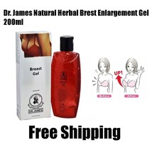 Dr. James Natural Herbal Breast Enlargement Gel For Women 200ml Free Shipping - £47.68 GBP