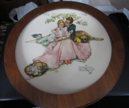 Norman Rockwell Summer Flowers In Tender Bloom 1973 Gorham 10.5" Plate in Frame - $24.74