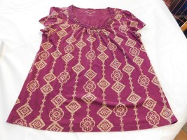 Womens ladies Sonoma Life Style short sleeve blouse shirt Size L large GUC* - £12.43 GBP