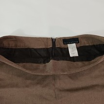ATTENTION Women's Brown Cotton Rear Zip & Slit Pockets Pencil Skirt Size 10 image 10
