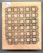 Double wedding ring quilt Rubber Stamp made in america free shipping  - $29.95