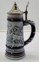 1976 AVON Collectible Beer Stein with Lid Rocky Mountain Wildlife Made i... - $148.08 MXN