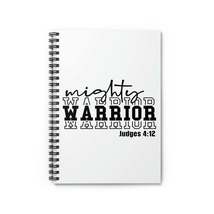Stationary, Spiral White Journal Notebook, Mighty Warrior - Christian Inspiratio - £12.78 GBP