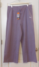 PUMA Heavy-Weight Fleece Striaght Leg Active Pant Purple Womens Sz XXL NWT - $20.47