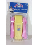 Baby King CUTLERY TRAVEL SET 2 Spoons 2 Forks &amp; Carry Case Child Kids To... - $10.30 CAD