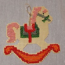 New Rocking Horse Christmas Ornament Handmade Finished Glass Beads Mill Hill - £22.28 GBP