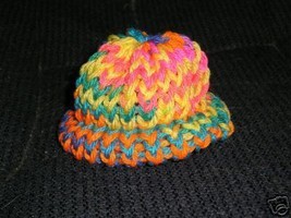 Easter-Spring  Knit Cap Hat Sock Monkey/doll Handmade - $9.46