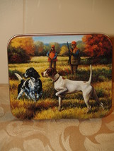 Dog protrait painting on tin can cover - $10.95