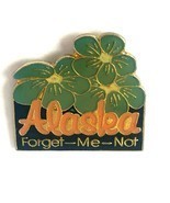 Alaska Forget Me Not Flowers Lapel Souvenir Pin - £11.18 GBP