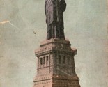 Statua Della Libertà New York Ny Nyc Unp DB Cartolina C3 - $4.04