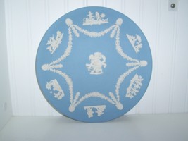 Vintage Wedgwood Jasperware Powder Blue Decor Plate - £19.18 GBP